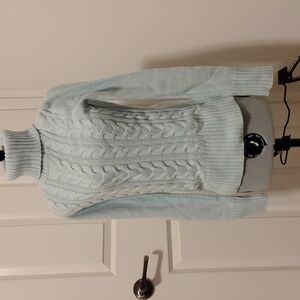 Merona XS Light Blue Cable Knit Sweater